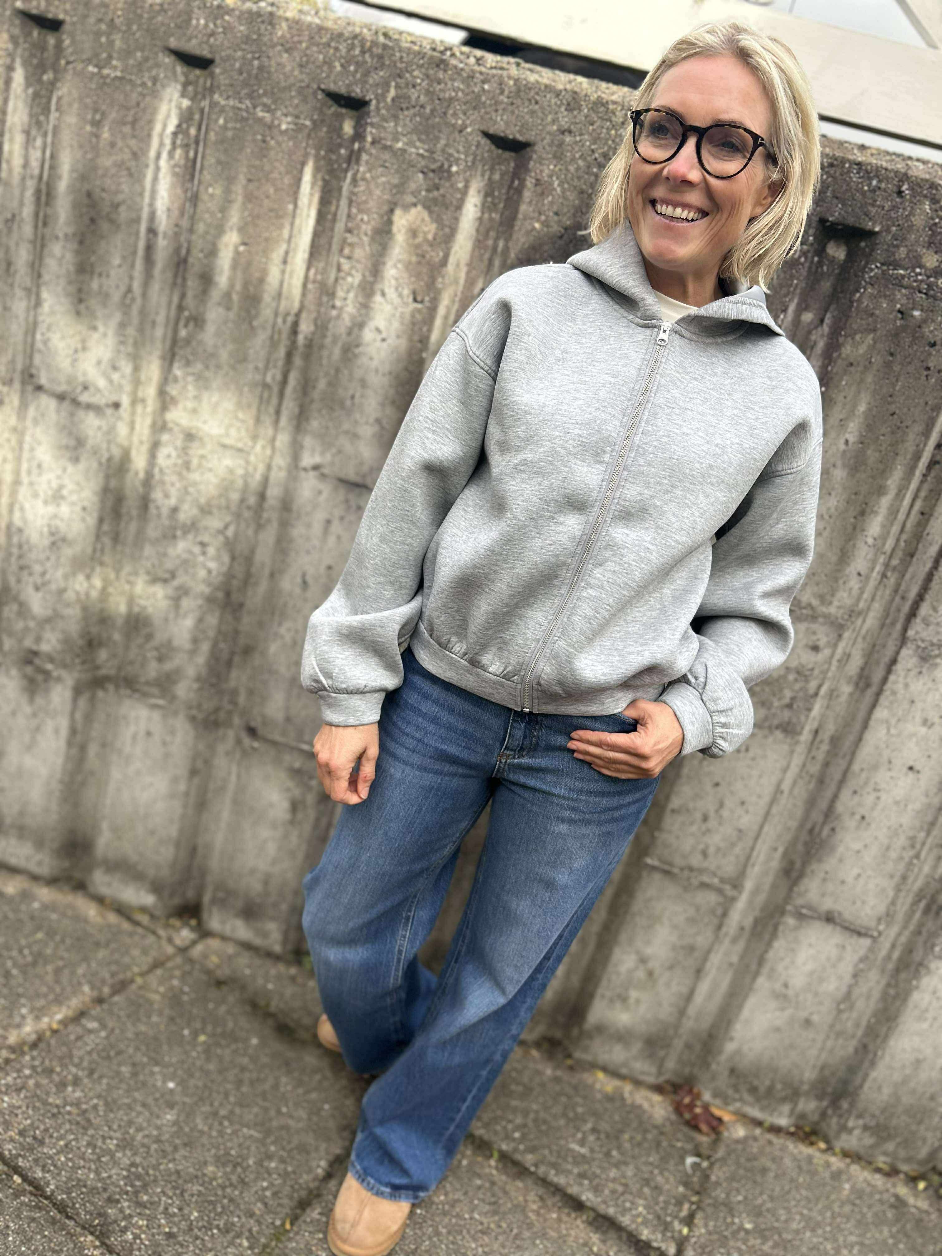 PCBUCUBA Sweatshirt - Light Grey Melange